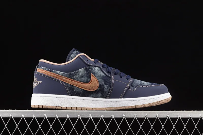 All categories Air Jordan Jordan series basketball shoes Air Jordan 1 Low G version pure original Air Jordan 1 Low AJ1 Joe 1 dark blue denim low-top cultural and leisure sports sneakers DH1259-400